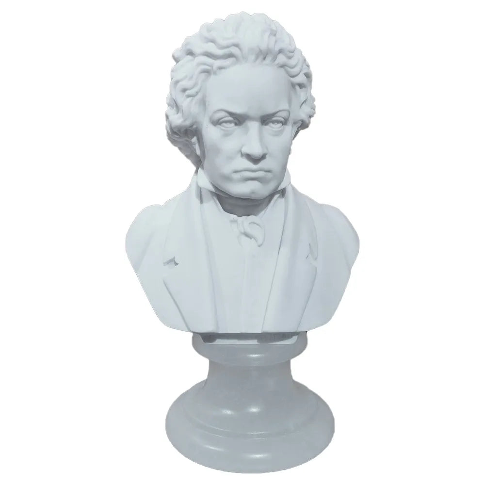15cm Crushed Marble Beethoven Bust