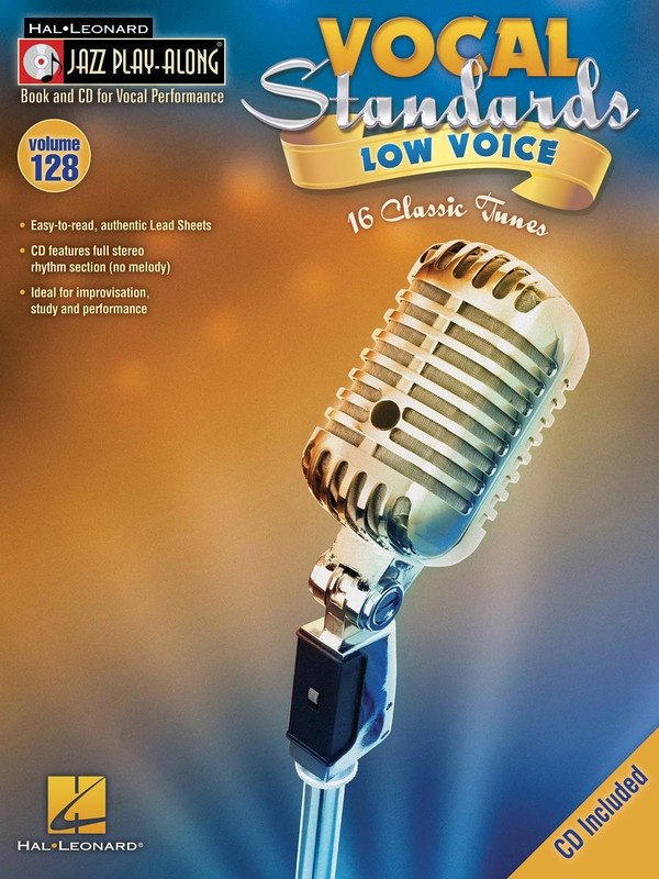 Vocal Standards (Low Voice) — Jazz Play-Along Vol. 128, Book/CD (Hal Leonard)