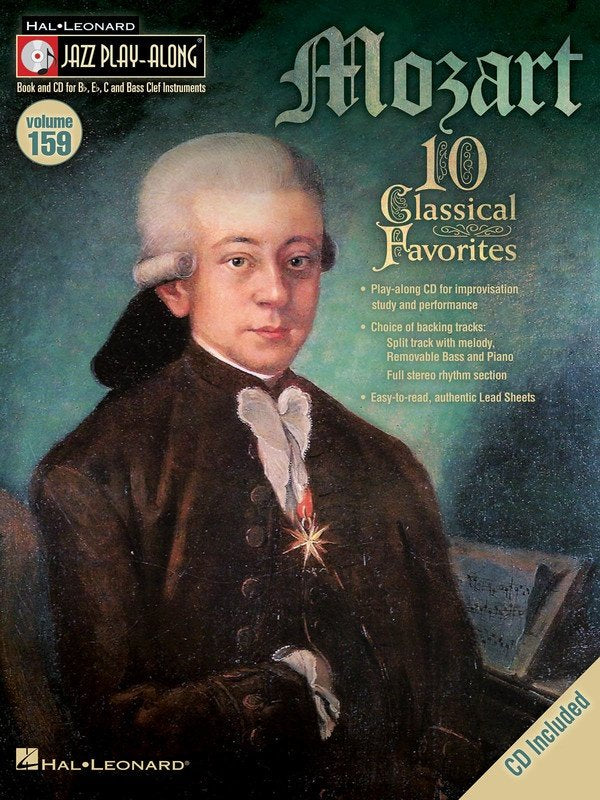 Mozart — Jazz Play-Along Vol. 159, Book/CD (Hal Leonard)