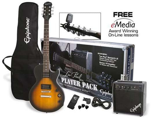 Epiphone Les Paul Electric Player Pack Vs