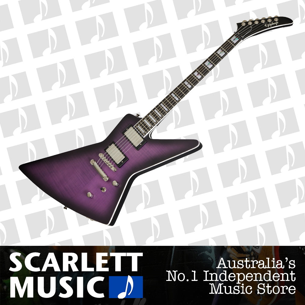 Epiphone Prophecy Extura Electric Guitar Purple Tiger Aged Gloss — view 2