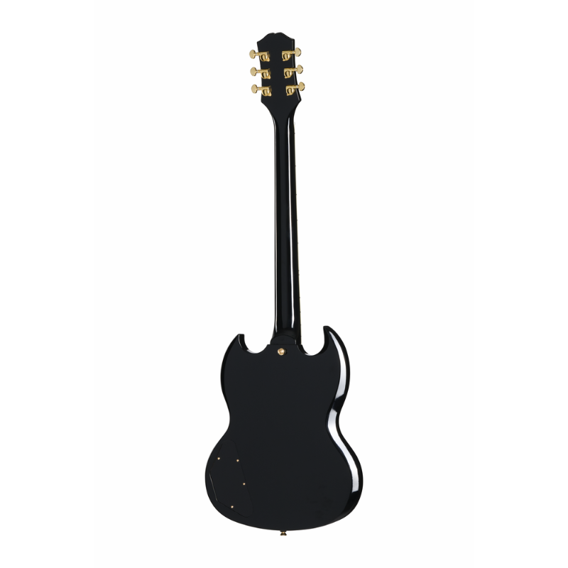 Epiphone SG Custom 2-Humbucker Electric Guitar with Premium Bag - Ebony — view 2