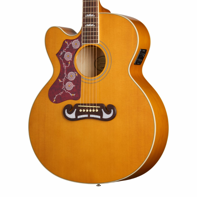 Epiphone J-200 Studio EC Natural Left-Handed Acoustic Guitar — view 6