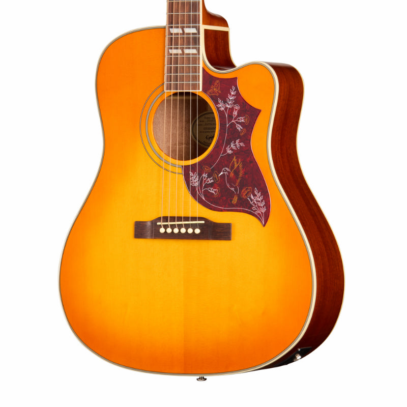 Epiphone Hummingbird Studio EC HTG Cherry Sunburst Acoustic Guitar — view 6