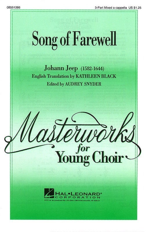 Song Of Farewell 3 Pt Mixed A Capp