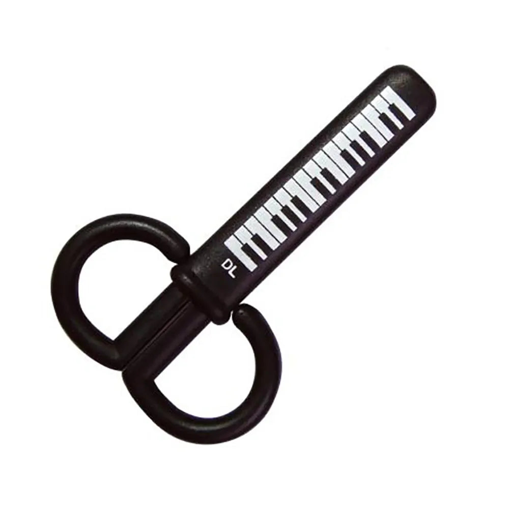 Black Scissors with Piano Keys Design