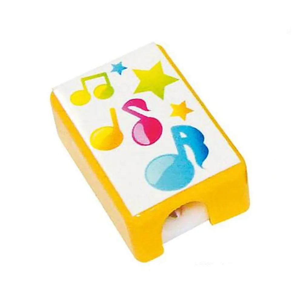 Square Yellow Music Notes Pencil Sharpeners - Pack of 5