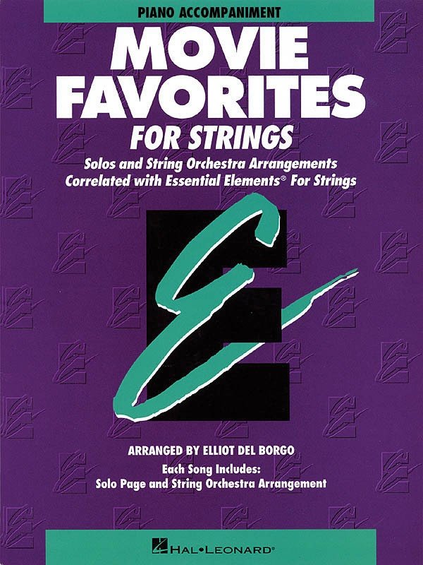 Ee Movie Favorites Strings Piano Accomp (Hal Leonard)