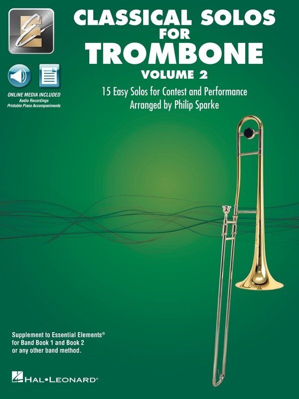 Classical Solos for Trombone Vol 2 with Online Audio & Piano Accompaniments