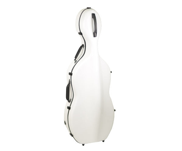 Cello Case-Fibreglass HQ Deluxe-White 3/4