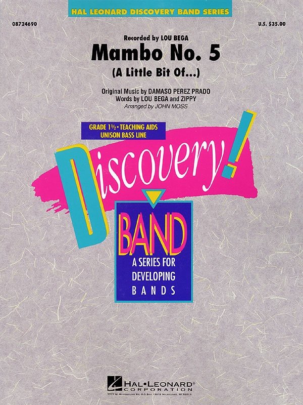 Damaso Perez Prado: Mambo No. 5 — Concert Band Grade 1.5 arr. John Moss, Score & Parts (Hal Leonard)