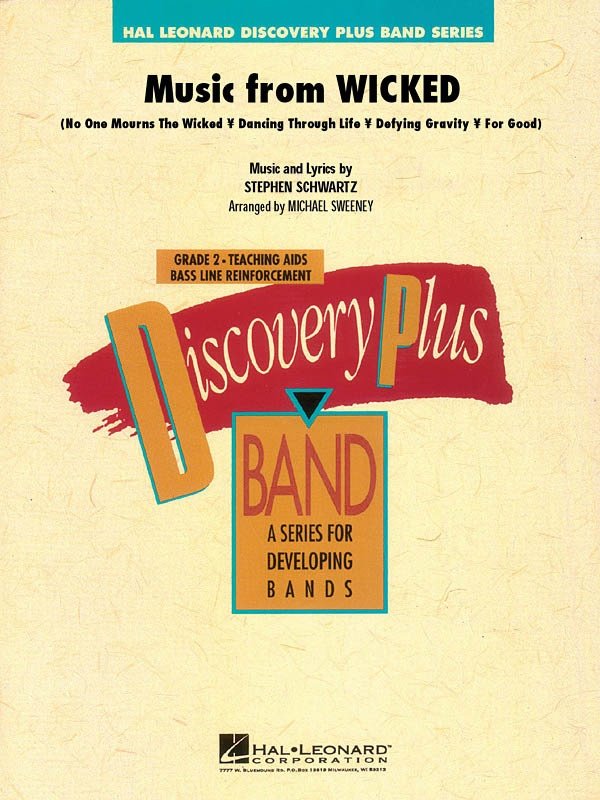 Music from Wicked — Concert Band Grade 2, Score & Parts (Hal Leonard)