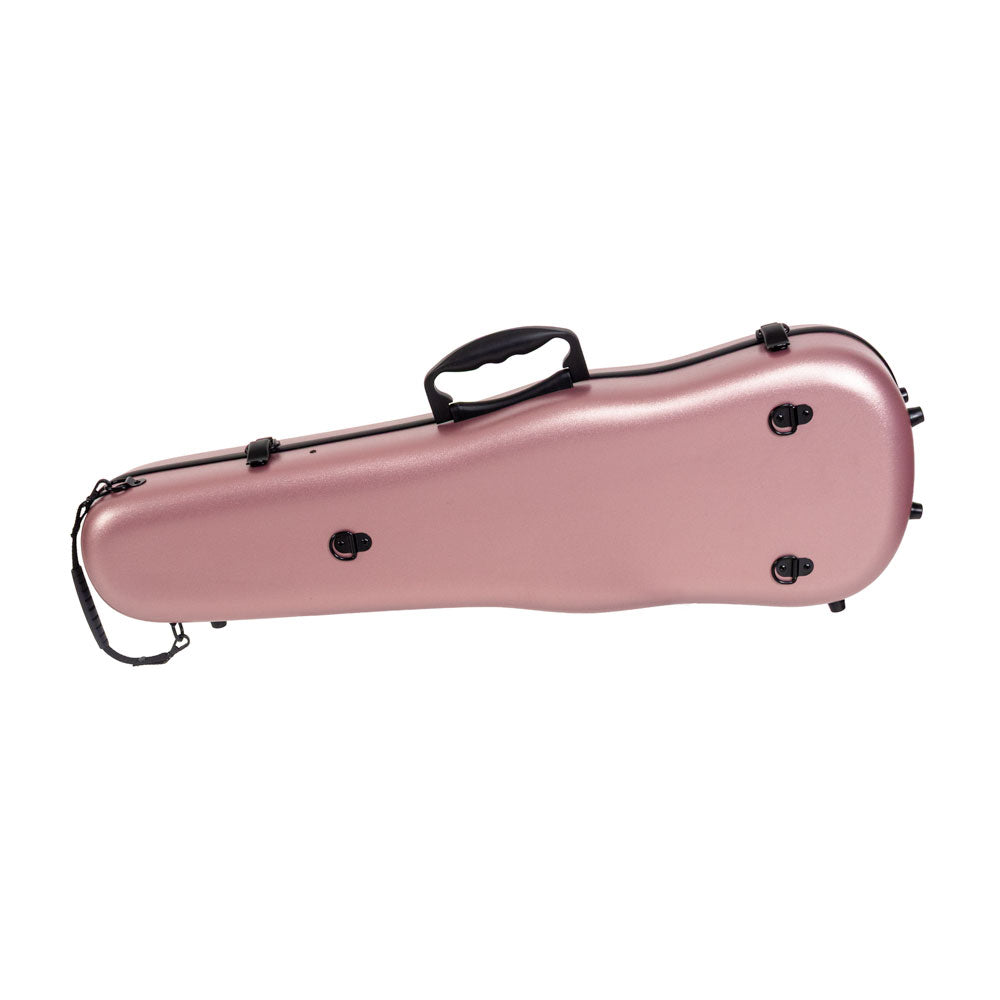 HQ ABS Violin Case with Rose Design, Lightweight with Velvet Interior and Adjustable Neck Support — view 5