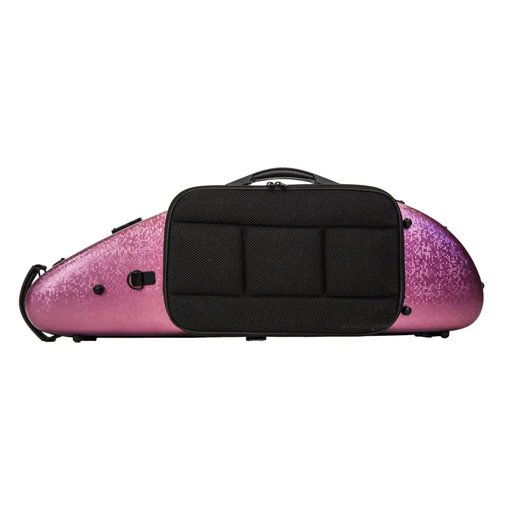 HQ PC Half Moon Violin Case DIGI Pink Adjustable 4/4-1/2 with Accessories — view 4