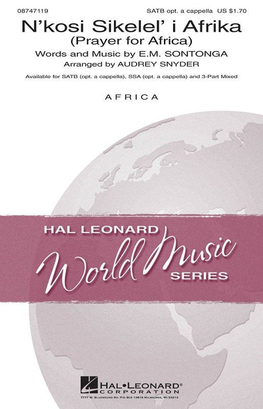 Nkosi Sikelel' iAfrika (Prayer for Africa) — 3-Part Choral Score (Hal Leonard)