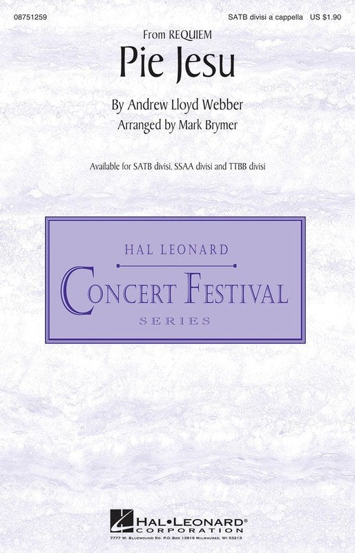 Pie Jesu — SATB Choral Score (Hal Leonard)