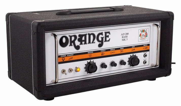 Orange AD200B Black 200w Bass Head