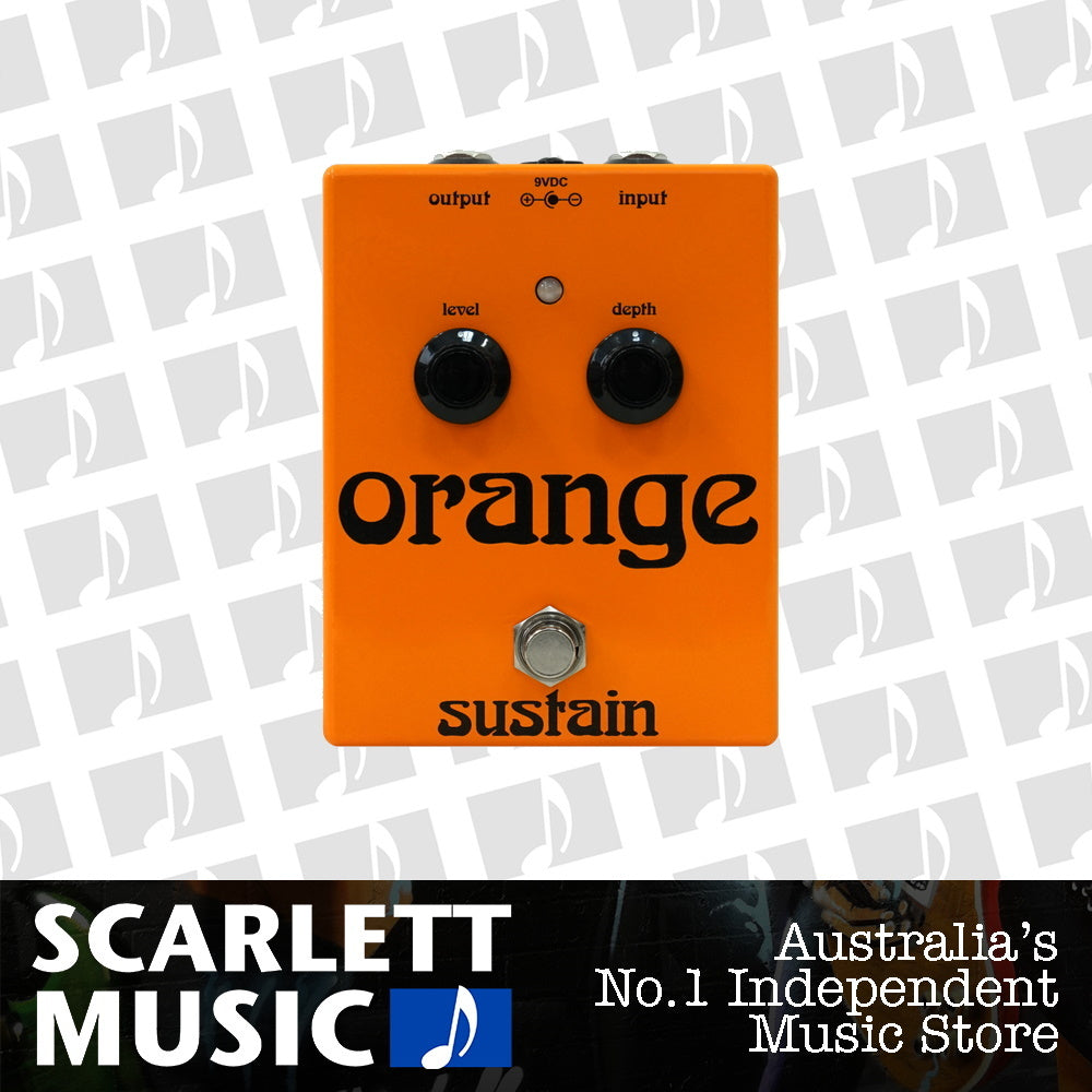 Orange Sustain Effect Pedal — view 2