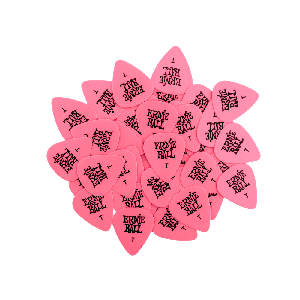 Ernie Ball Thin Pink Cellulose Picks, bag of 144