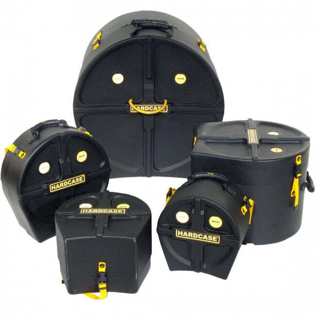 Hardcase HROCKFUS2 Drum Case Set Rock Fusion Kit Black (10T 12T 14F 22B 14S)
