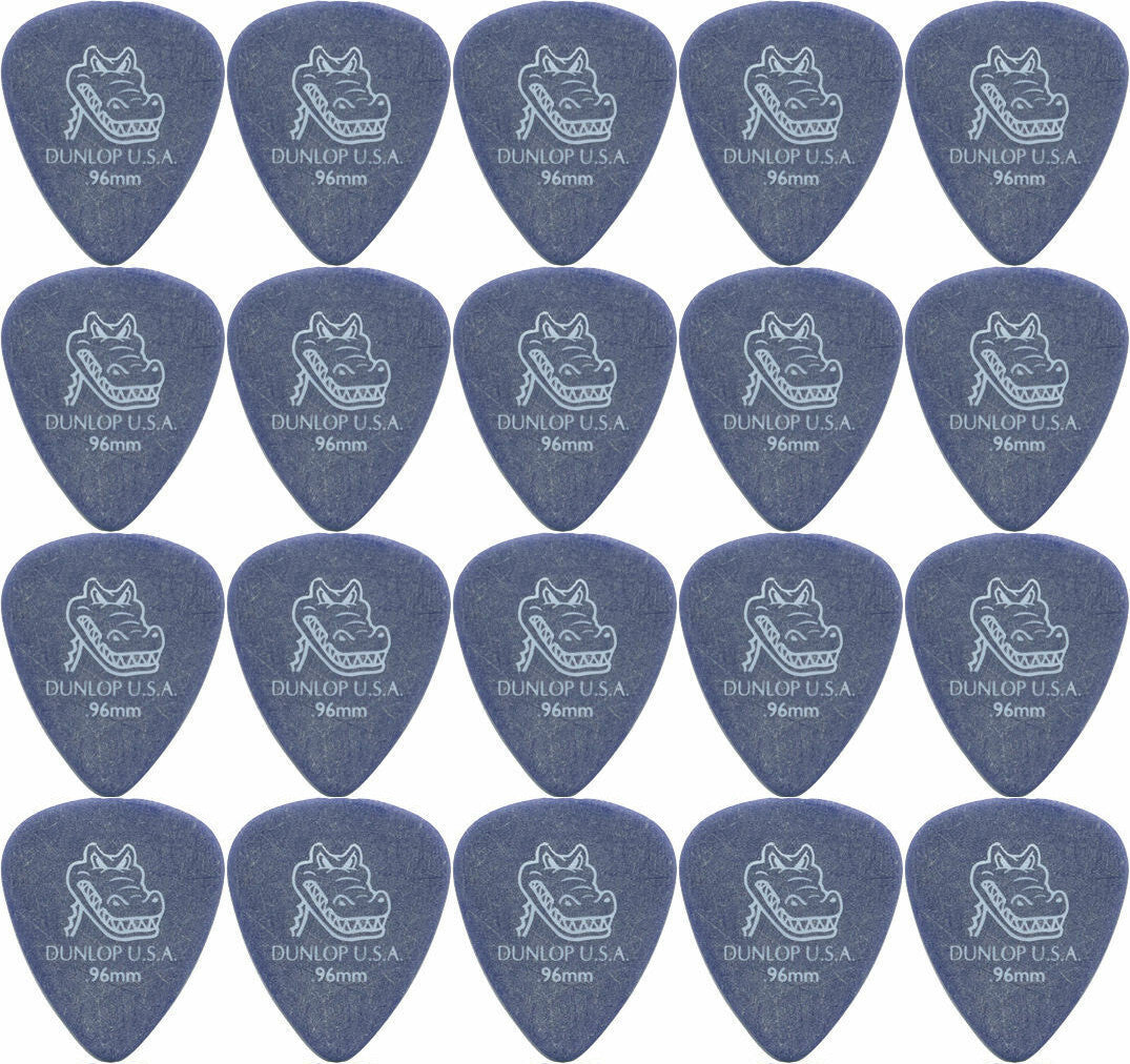 20 x Dunlop Gator Grip Purple 0.96mm Guitar Picks USA Bulk Pack