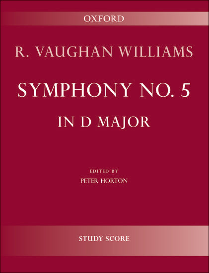 Vaughan Williams Symphony No 5 in D Major Study Score Edition