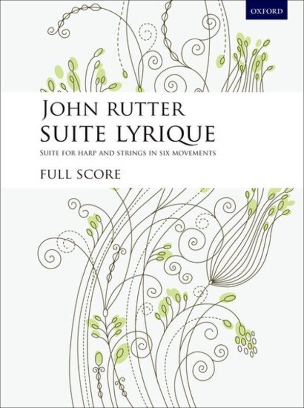 Rutter - Suite Lyrique Study Score for Solo Harp and Strings