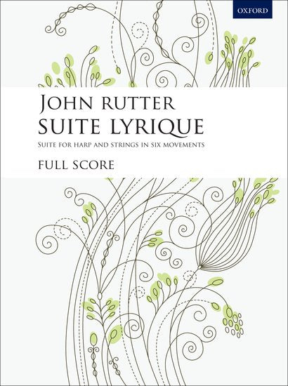Suite Lyrique Study Score for Solo Harp and Strings