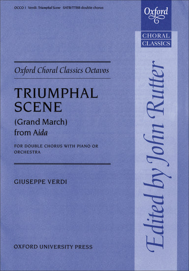 Triumphal Scene (Grand March) from Aida for SATB and Piano