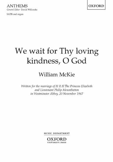 We Wait For Thy Loving Kindness Ten Solo/SATB Choral Sheet Music