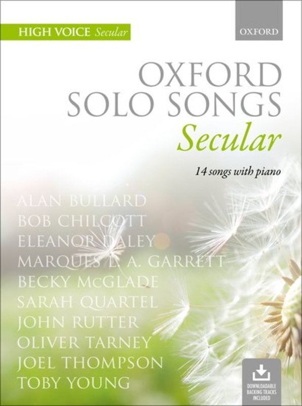 Oxford Solo Songs Secular High Voice Bk/Ola Sftcvr/Online Audio (Classical Vocal)