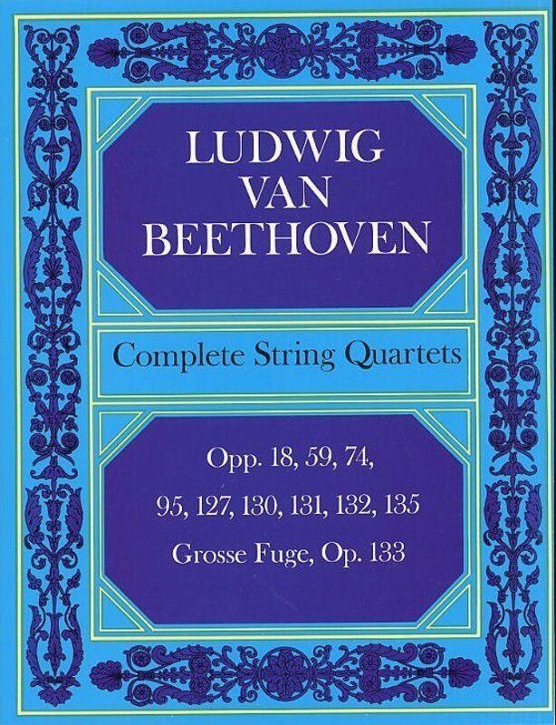 Beethoven Complete String Quartets Full Score by Dover Publications, 448 Pages