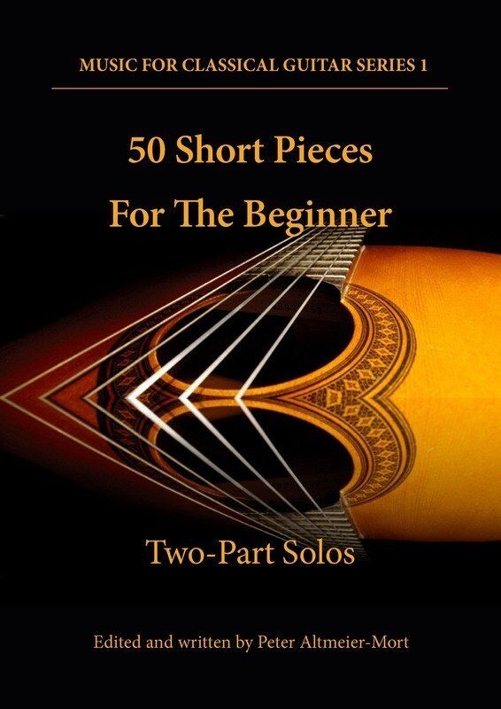 50 Short Pieces for the Beginner - Two-Part Solos by Peter Altmeier-Mort, 36 Pages, Standard Notation, Guitar, Westside Music Publications