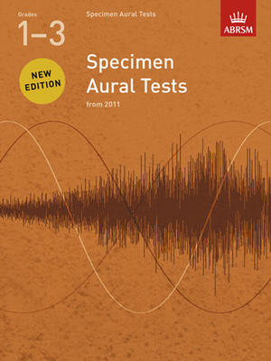 ABRSM Specimen Aural Tests Grade 1-3 Book
