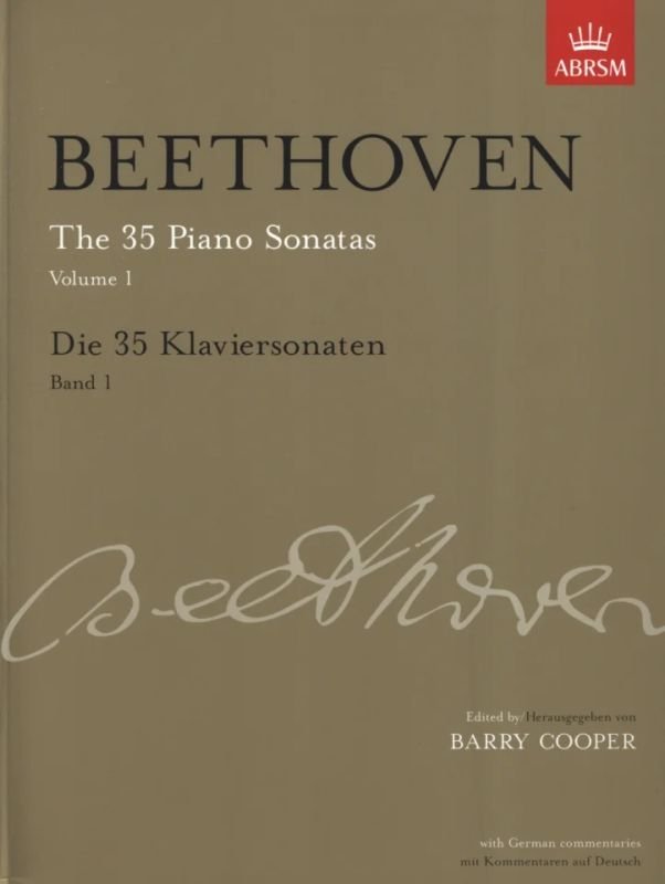 Beethoven: The 35 Piano Sonatas, Vol. 1 — German Edition (ABRSM)