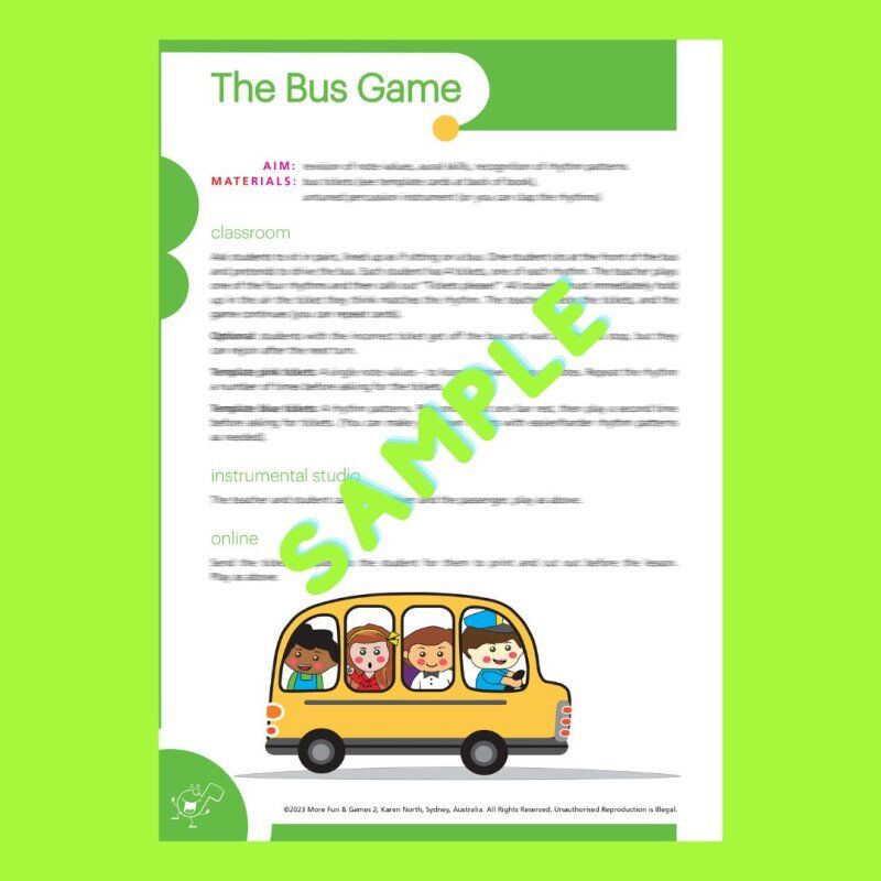 More Fun & Games for Music Lessons 2 by Karen North, 36 Pages, Classroom Resource for Music Education, Templates Included — view 2