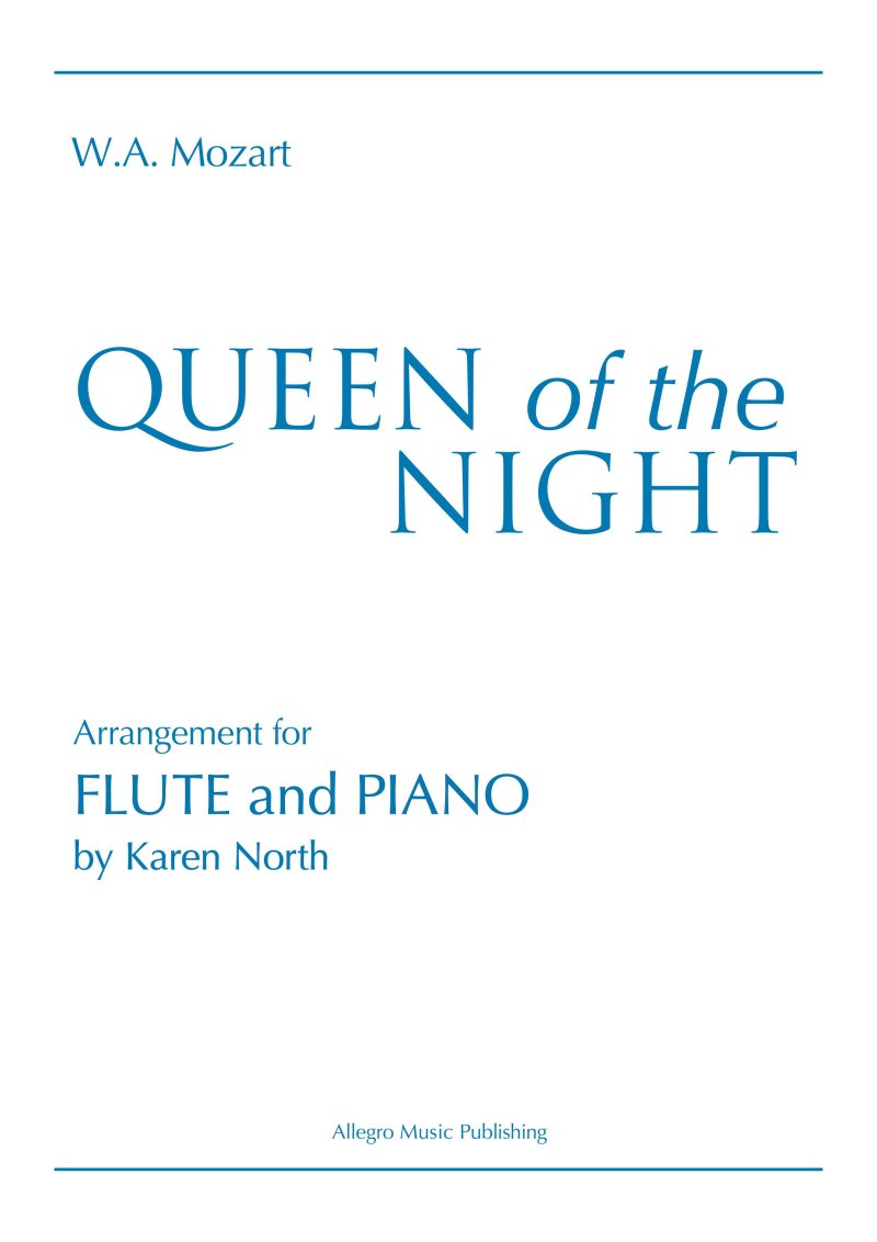 Mozart - Queen Of The Night For Flute And Piano Arr North (Allegro Publishing)