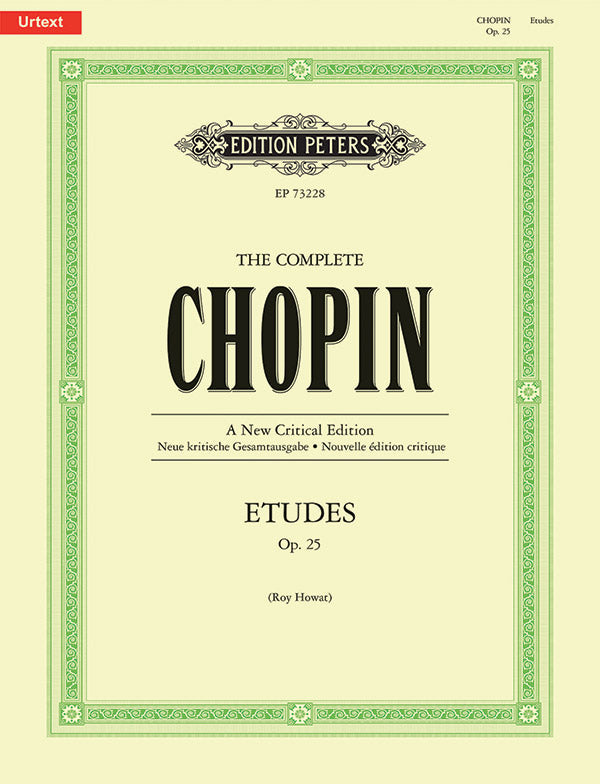 The Complete Chopin: Etudes Op. 25 for Piano, Edition Peters, 88 Pages