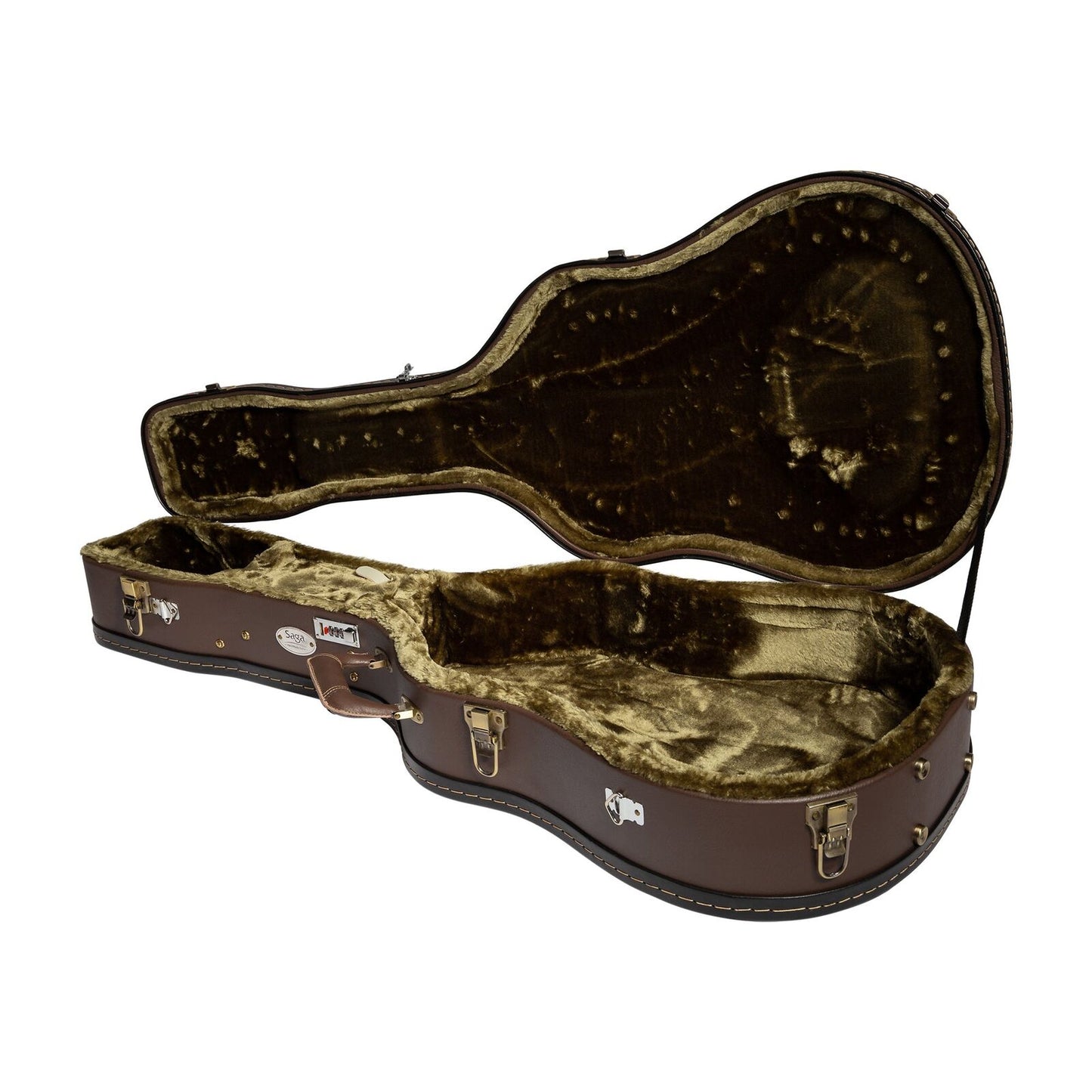 Saga A1GCE All Solid Spruce Sapele Acoustic-Electric Guitar with Fishman Pickup System — view 5