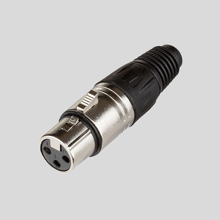 Leem Female XLR Cable Connector Nickel - Pack of 1