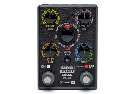 Line 6 POD Express Bass Amp & Effects Processor - Grey