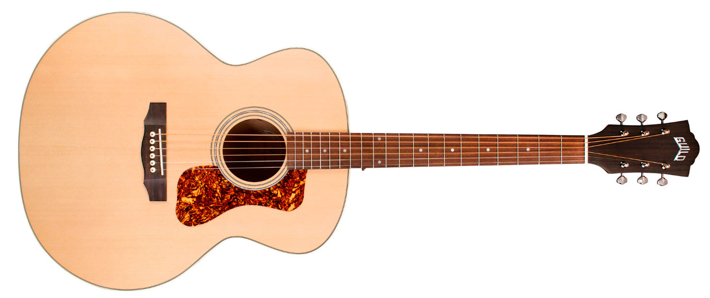 Guild F-240E Mahogany Jumbo Archback Acoustic Electric Guitar with Gig Bag