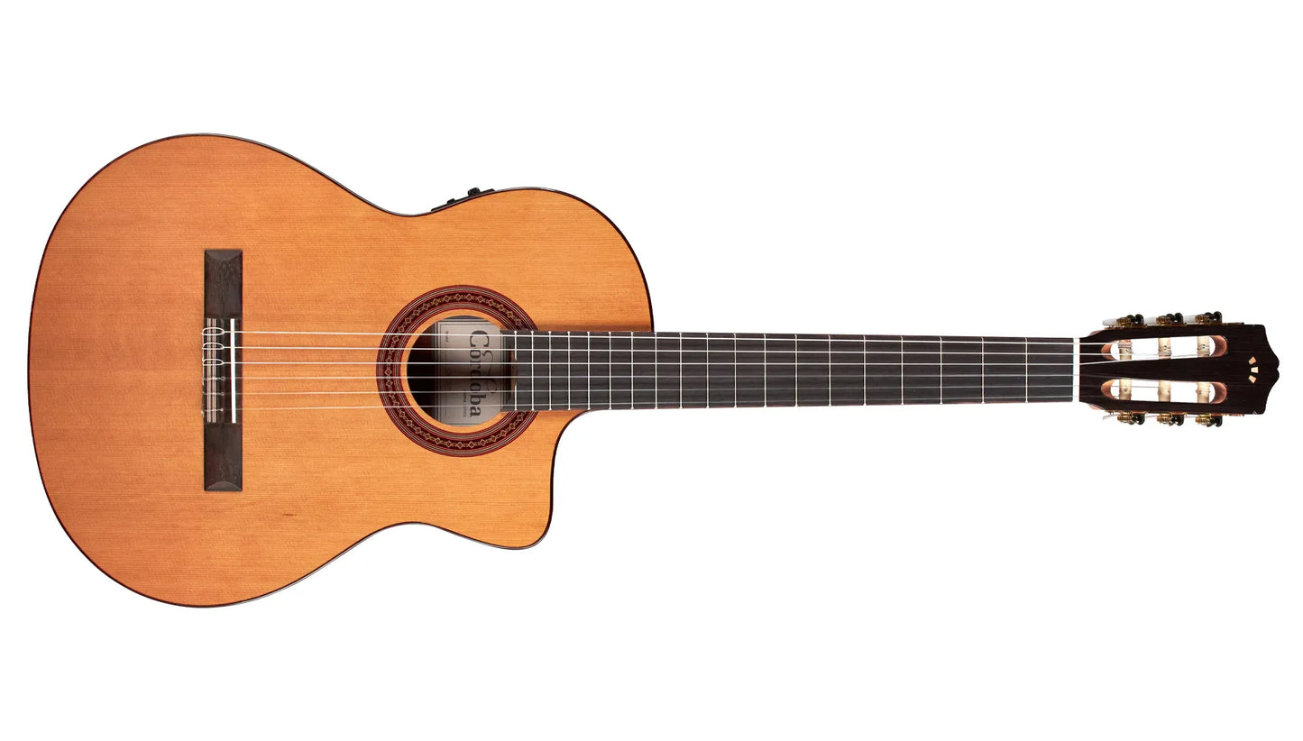 Cordoba C5-CET Solid Cedar Top Thinline Classical Guitar w' Cutaway