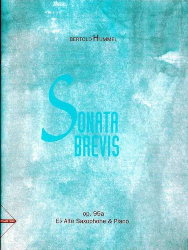 Hummel - Sonata Brevis Alto Sax/Piano (Softcover Book)