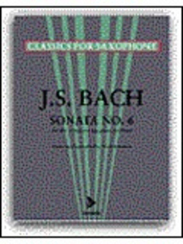 Bach - Sonata No. 6 in A Major for Alto or Baritone Saxophone/Piano, Arranged by Trent Kynaston, 20 Pages, Advance Music