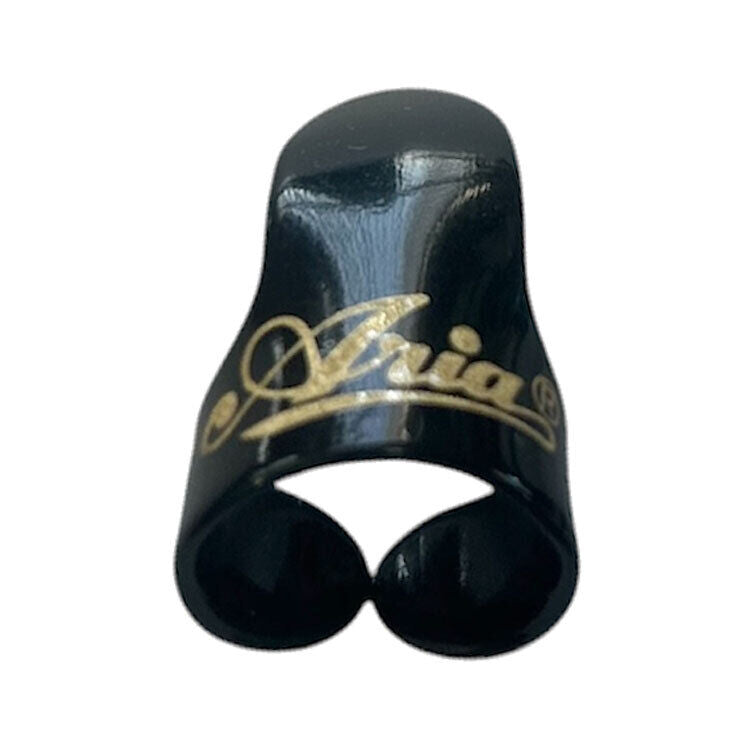 Aria Large Plastic Finger Picks - Black Finish (12 Pack)