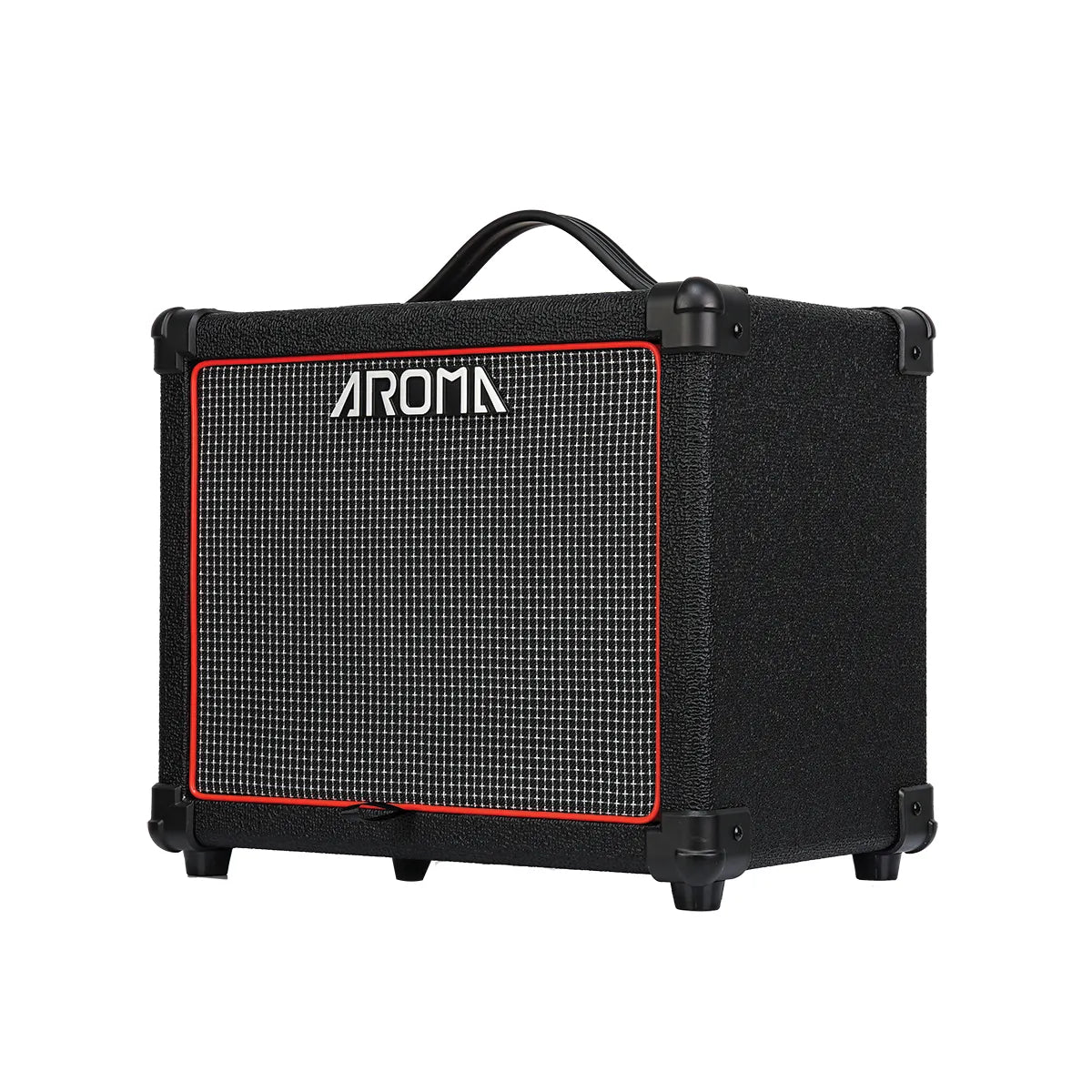 Aroma AG-20B Black 20W Electric Bass Guitar Amplifier with Bluetooth and 4-Band EQ — view 4