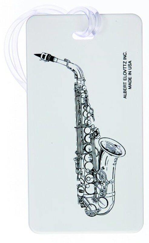 Musician's ID Tag for Saxophone - Plastic