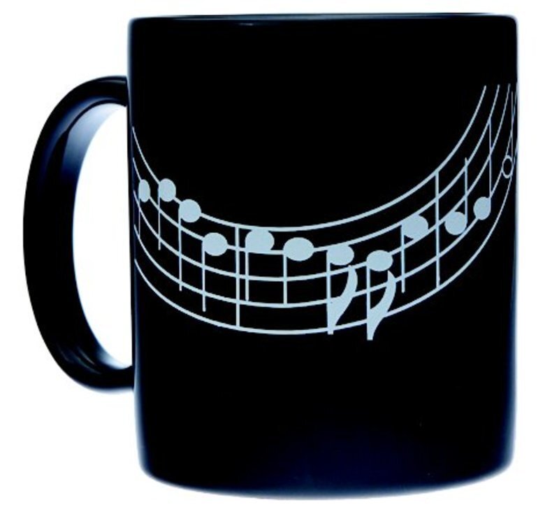 Mug Music Design Staff Black