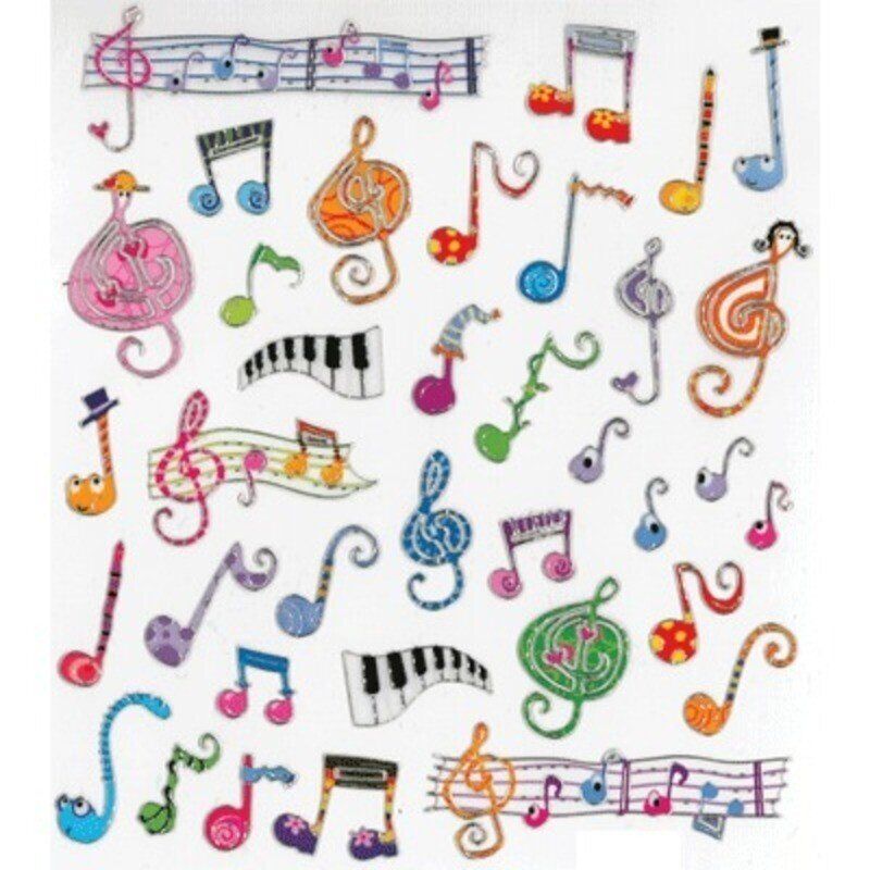 Music Themed Stickers for Kids by AIM Gifts